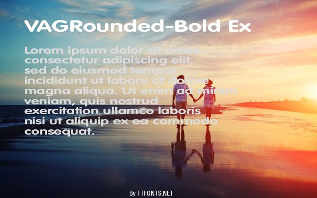 VAGRounded-Bold Ex example